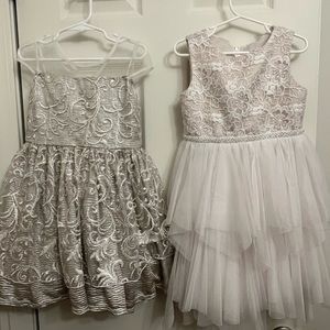 (2) girls size 5 dresses